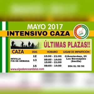 Curso Intensivo de Caza de Mayo en Sevilla
